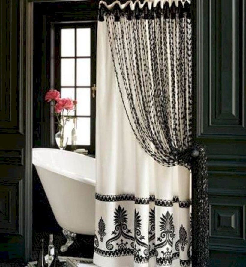 Beaded shower curtains