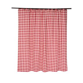 Red Plaid Shower Curtain - Foter