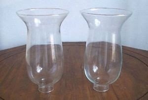 Clear Glass Hurricane Oil Lamp Or Candle Holder Globe Chimney Replacement