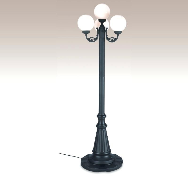 3 globe deals outdoor lamp post