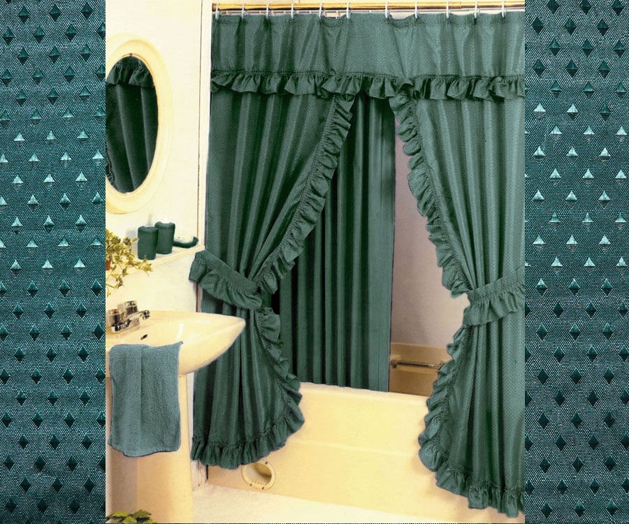 Double Swag Shower Curtain - Foter