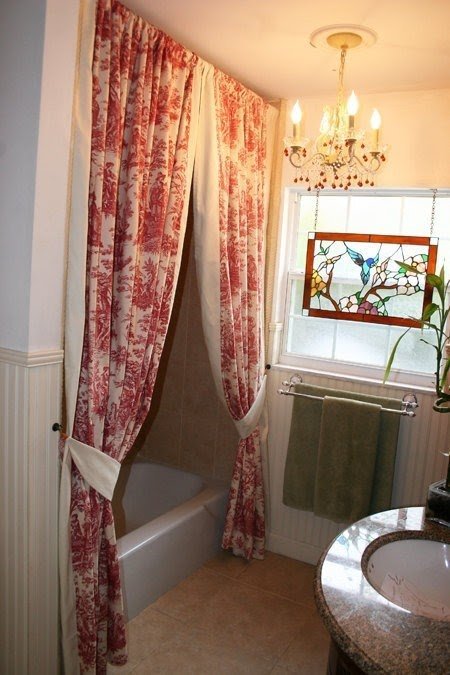 French country toile shower curtains or