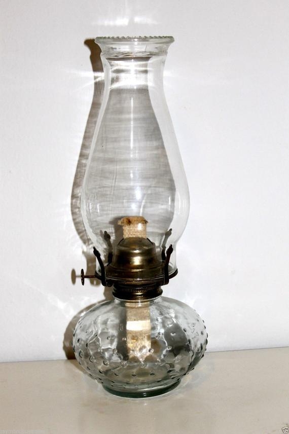Glass chimney kerosene lamp 1