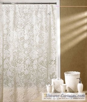 lace swag shower curtains