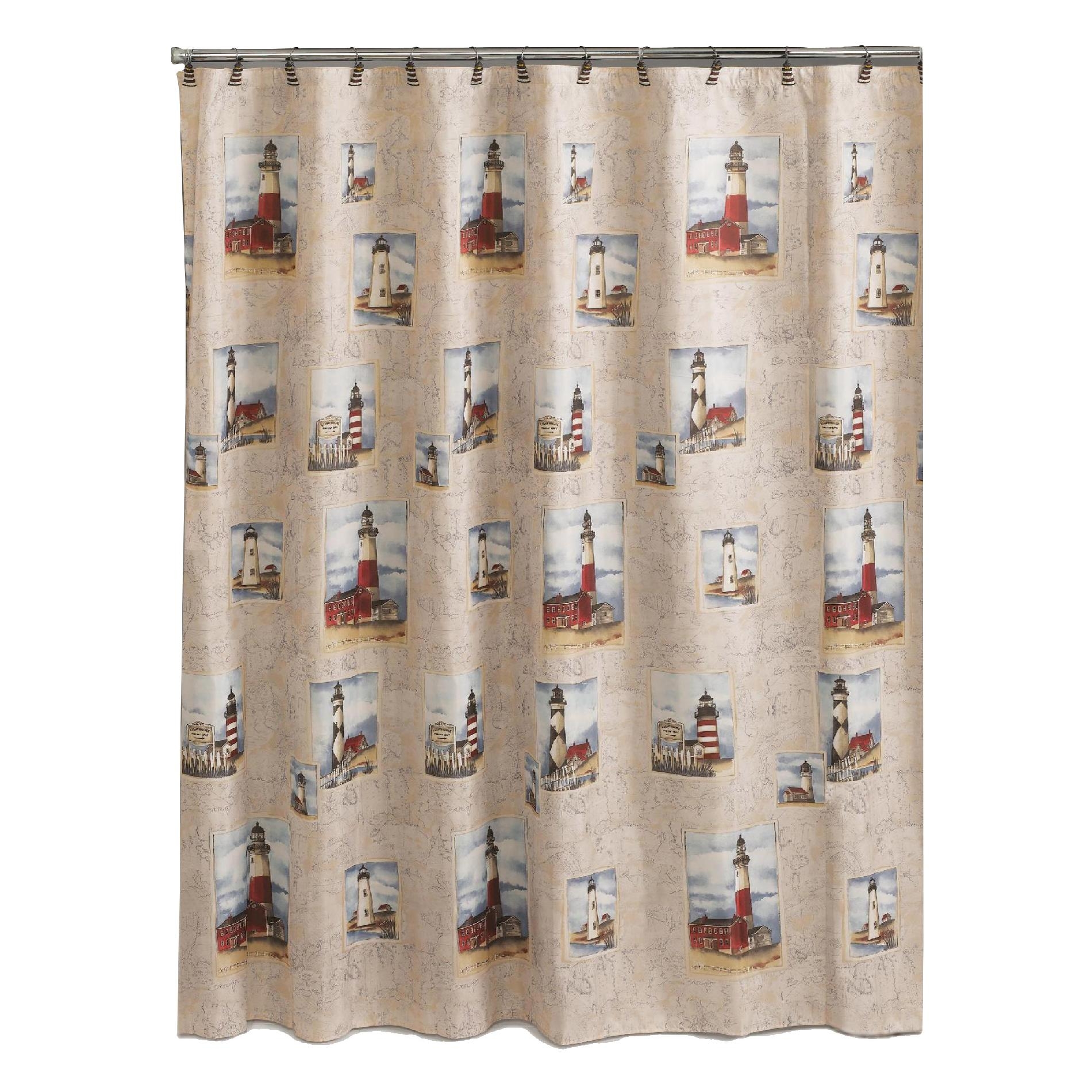 lighthouse shower curtain