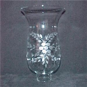 Replacement glass shades for hurricane lamps