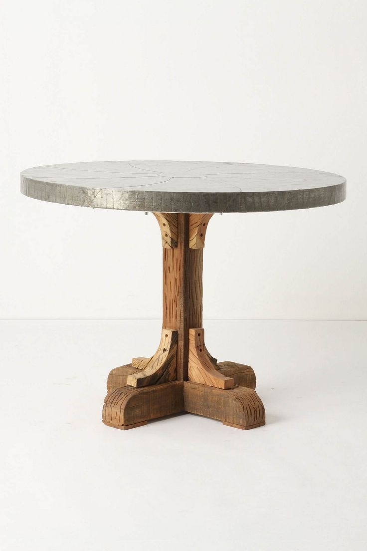 Round dining table pedestal base 8
