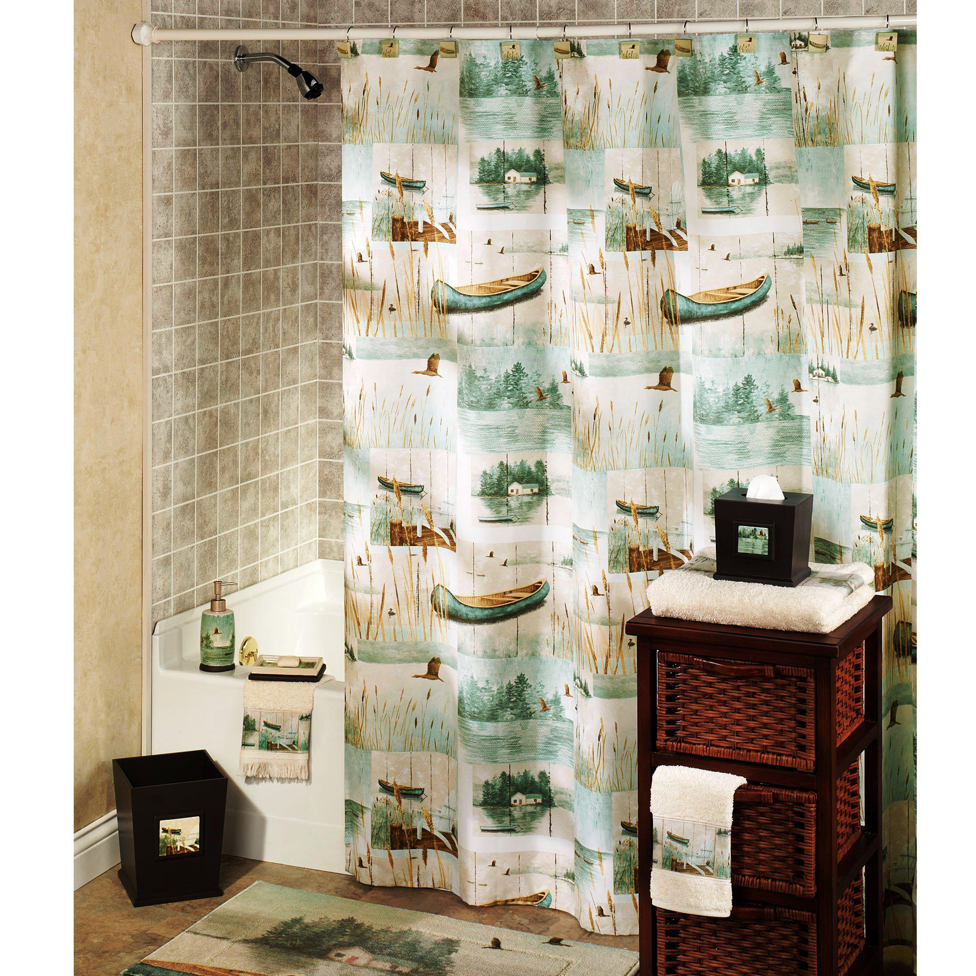 Bojoyo Sunflower Shower Curtain Hooks Rings Farmhouse Rustic Country Bathroom Fall Vintage Home Bath Decor Accessories