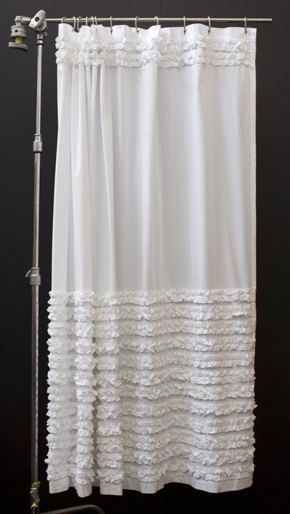 Shabby chic shower curtain