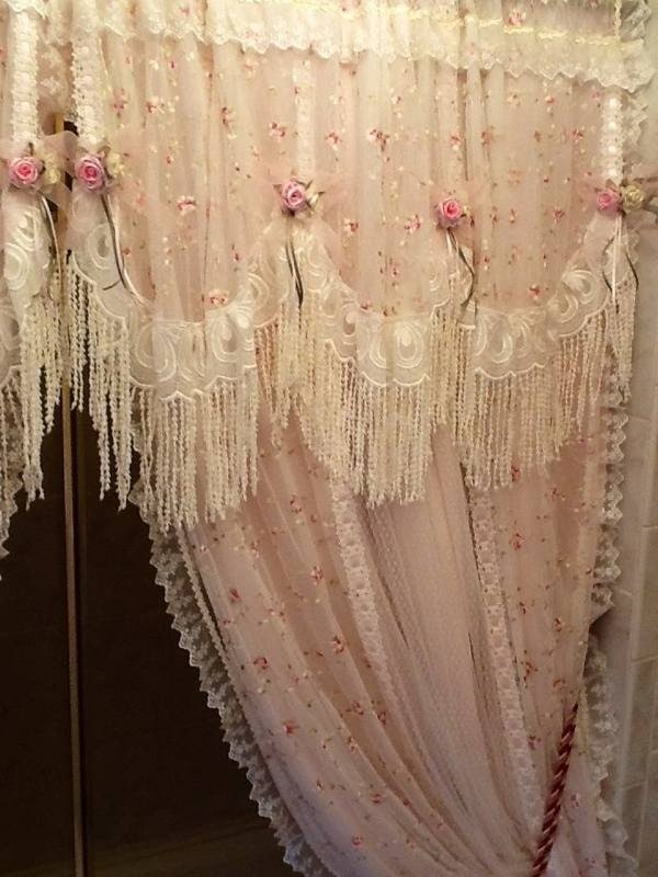 Shabby Chic Shower Curtains Foter   Shabby Chic Shower Curtains 2 