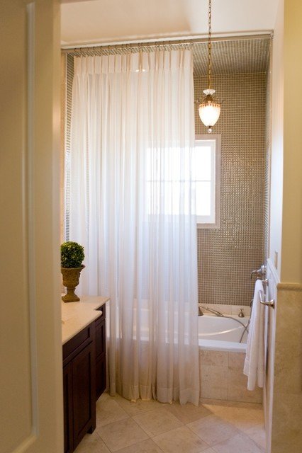 Sheer shower curtain 1