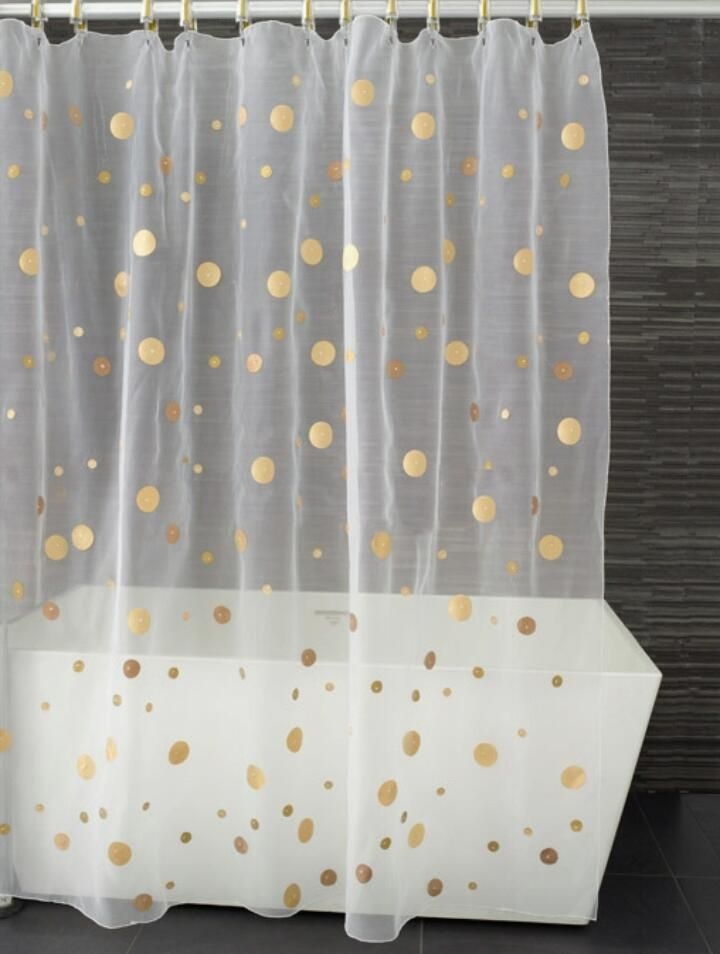 Sheer shower curtain