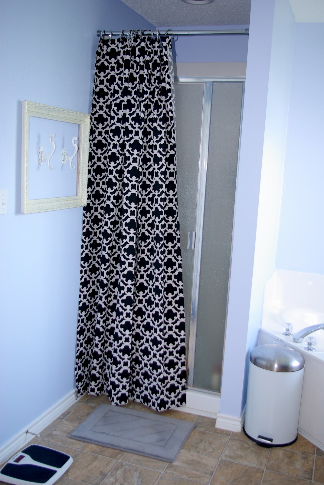 Shower curtains for walk in showers