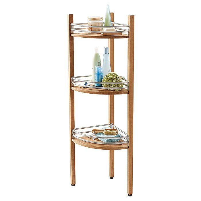 Vester Teak Corner Shower Shelf