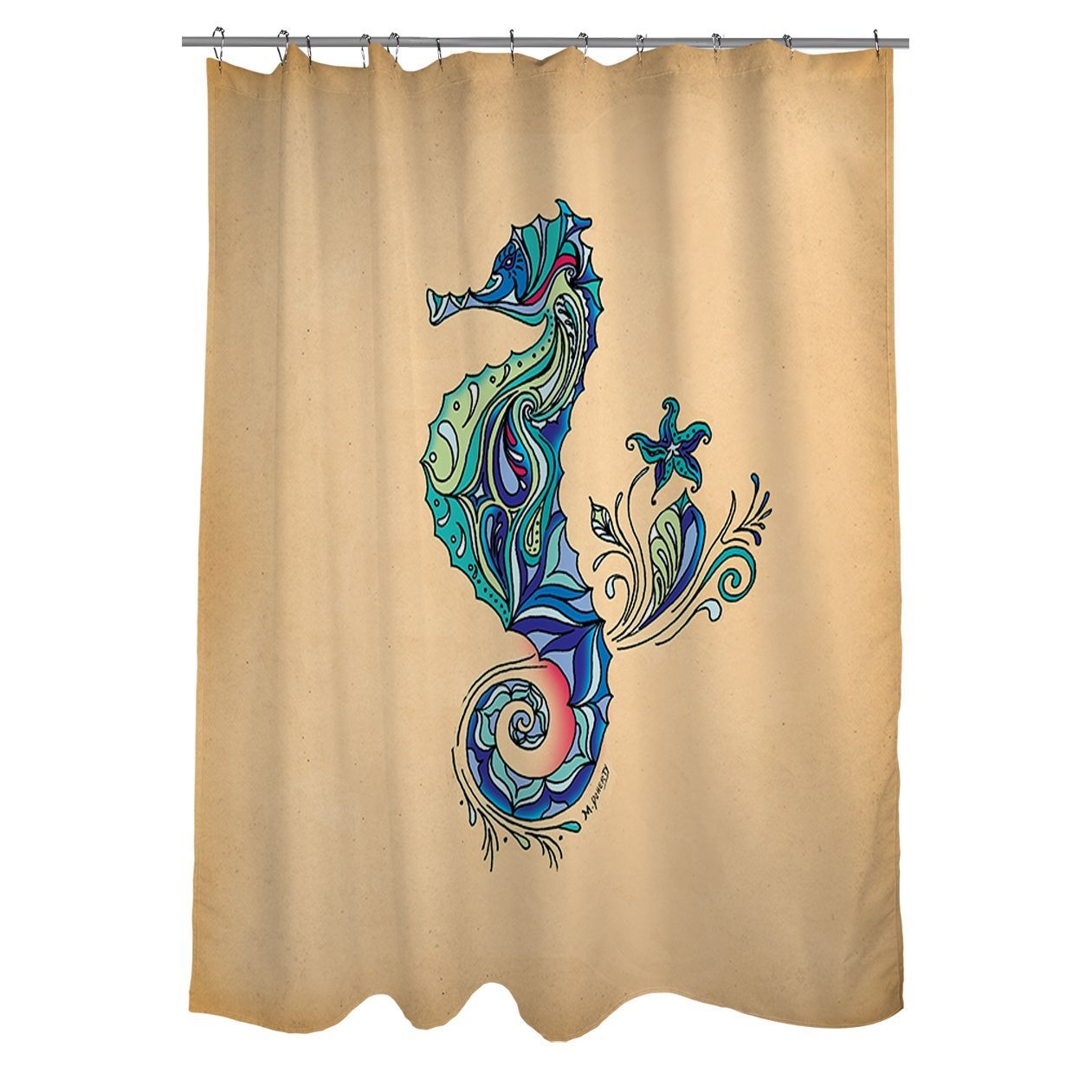 Thumbprintz seahorse shower curtain