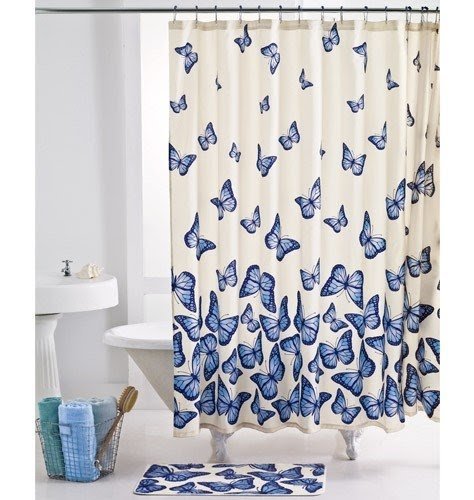 butterfly shower curtain