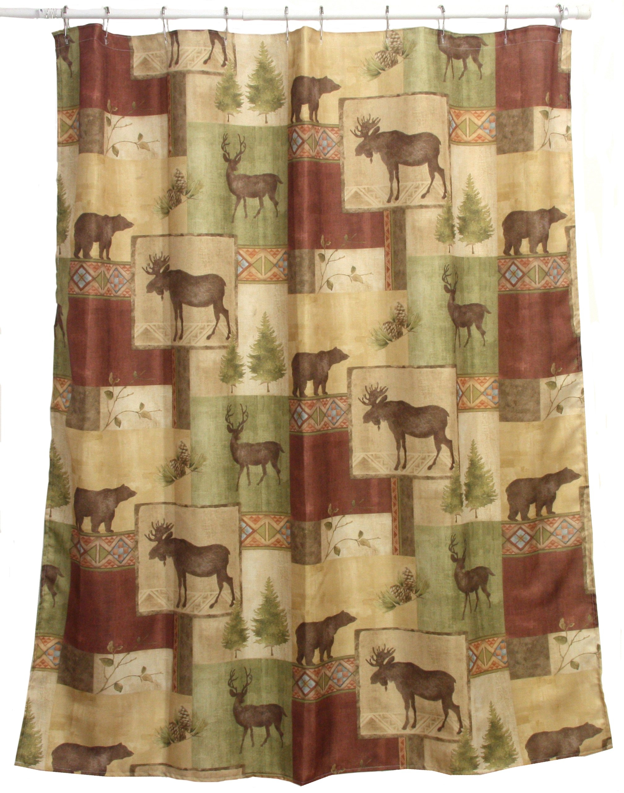 Moose Bear Shower Curtain Ideas on Foter