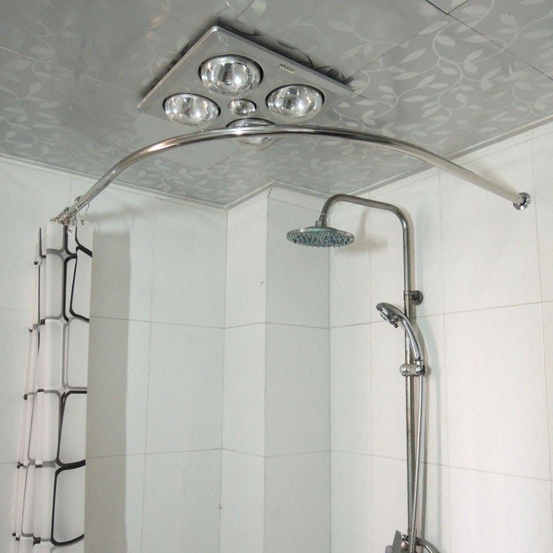 Oval shower curtain rail 1