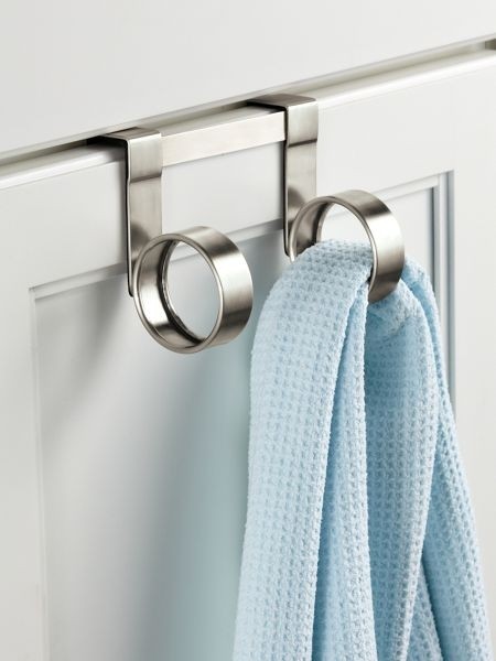 Over shower door towel hooks
