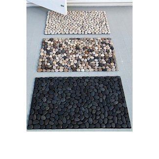 pebble shower mat clear