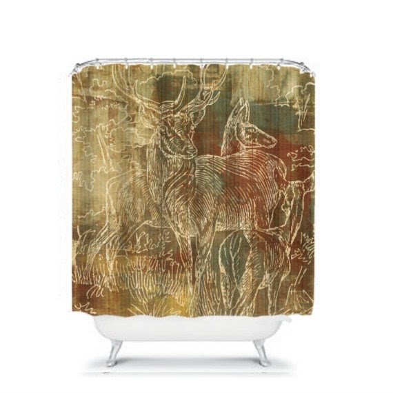 Rustic country shower curtains