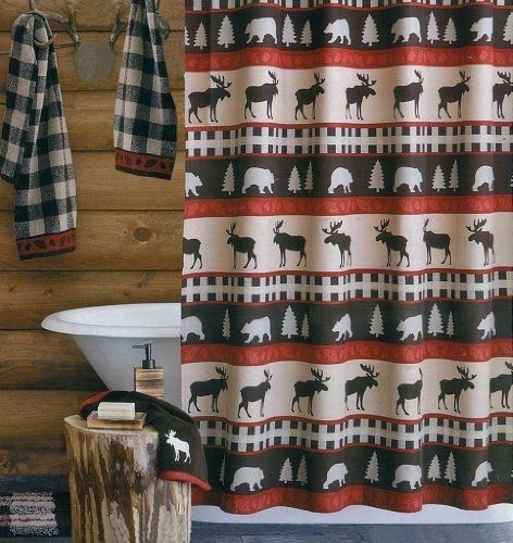 Rustic shower curtain