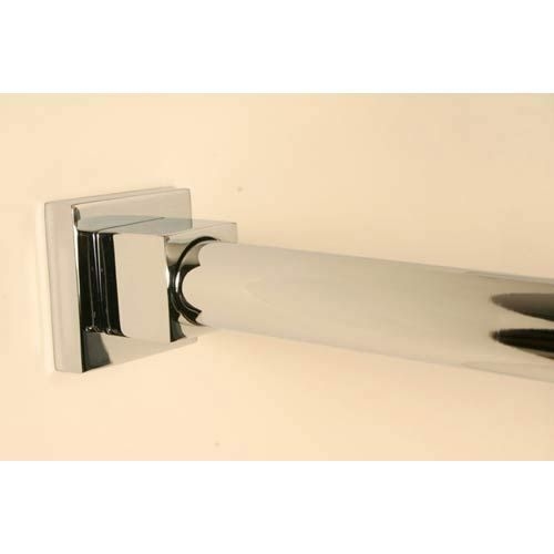 Shower curtain rod support