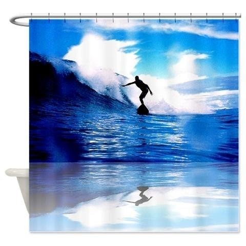 Surfing Shower Curtain Ideas On Foter