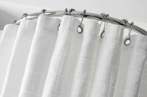 terry cloth shower curtain