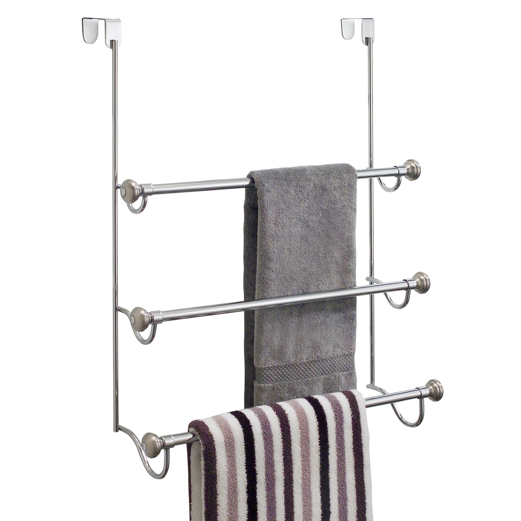 Towel rack on door