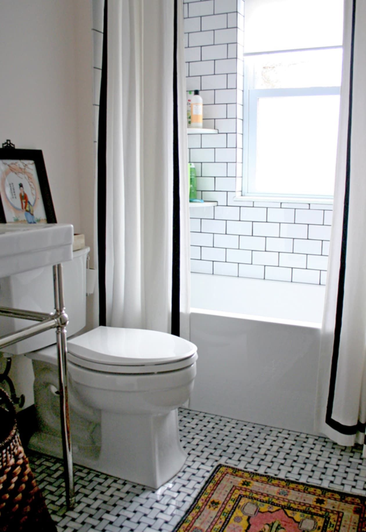 Black And White Shower Curtain Ideas On Foter