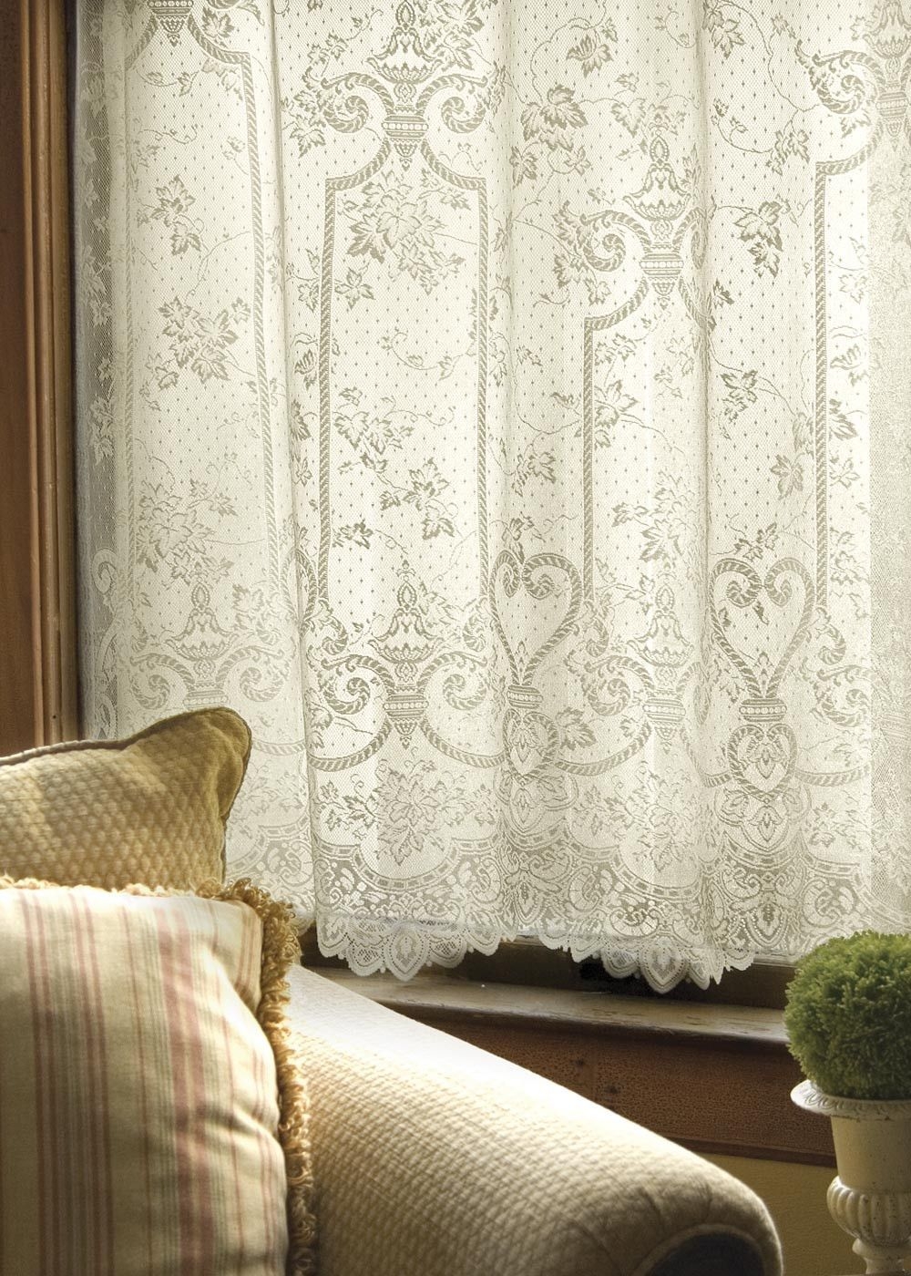 Valance Lace Shower Curtain - Foter