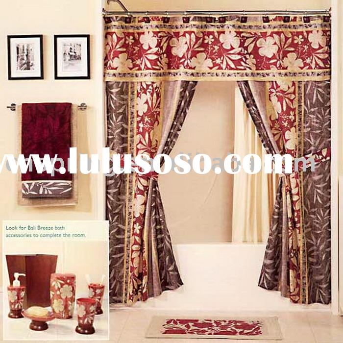 shower curtain with valance