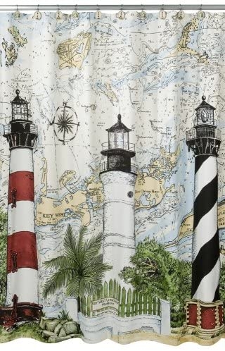 lighthouse shower curtain