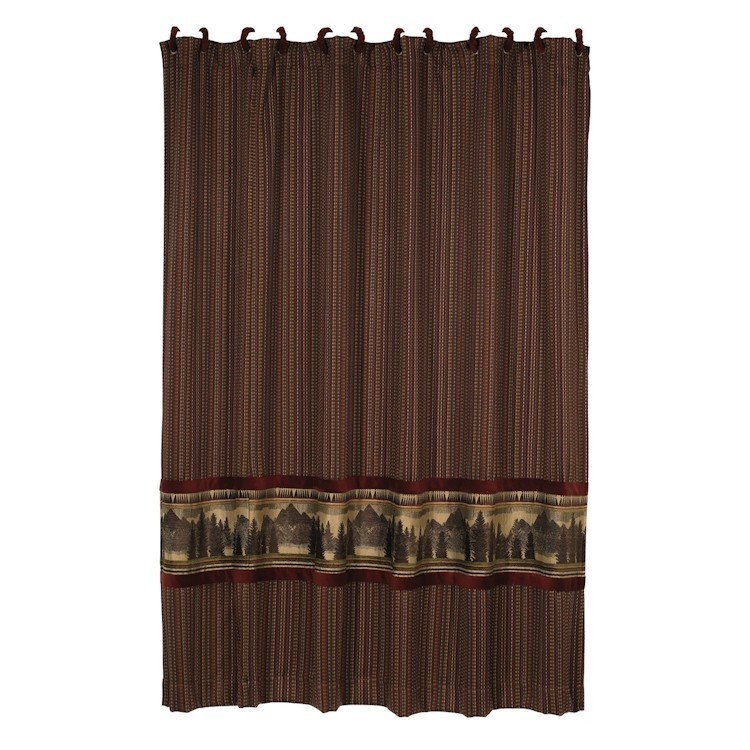 Lodge rustic shower curtain 3