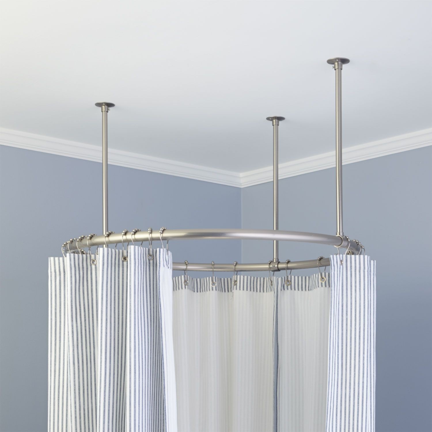 Round shower curtain rods 1