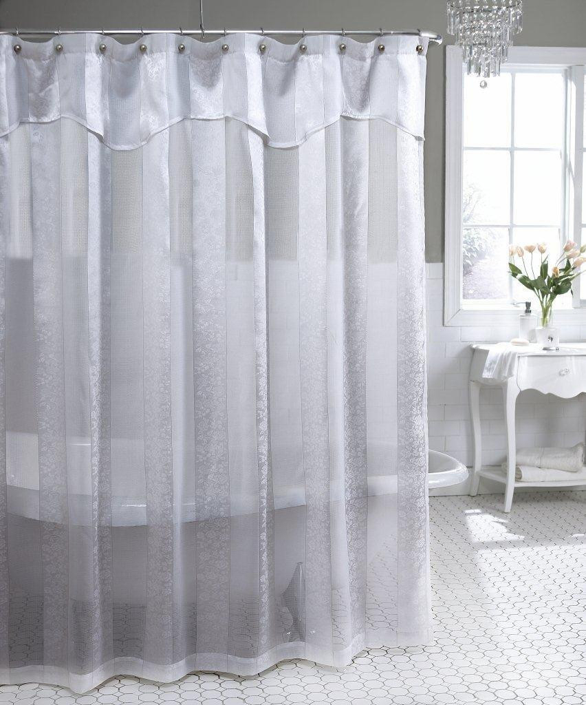 Sheer shower curtains