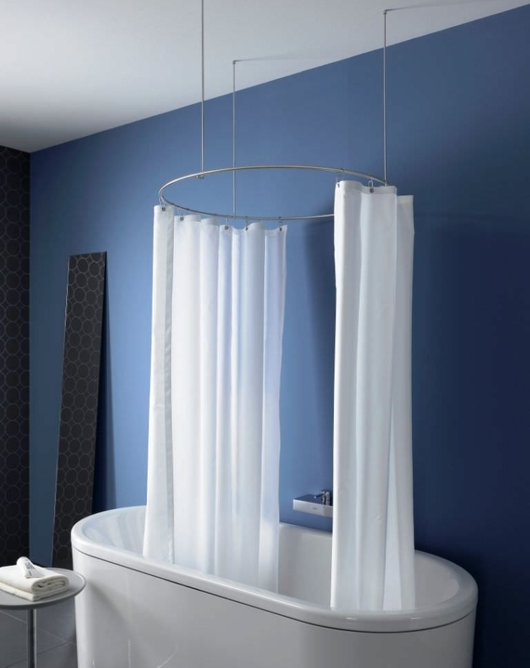 Shower curtain rood solid stainless steel design archiexpo