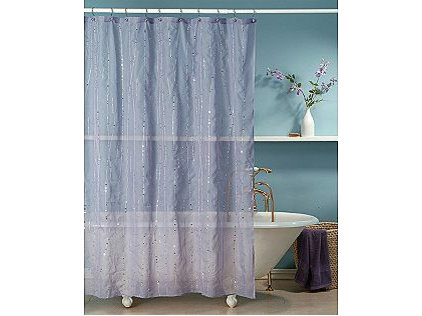 sheer shower curtain