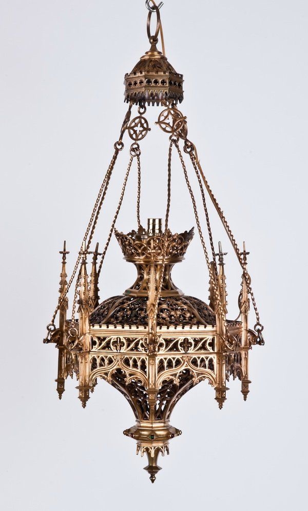 Gothic chandelier wrought iron
