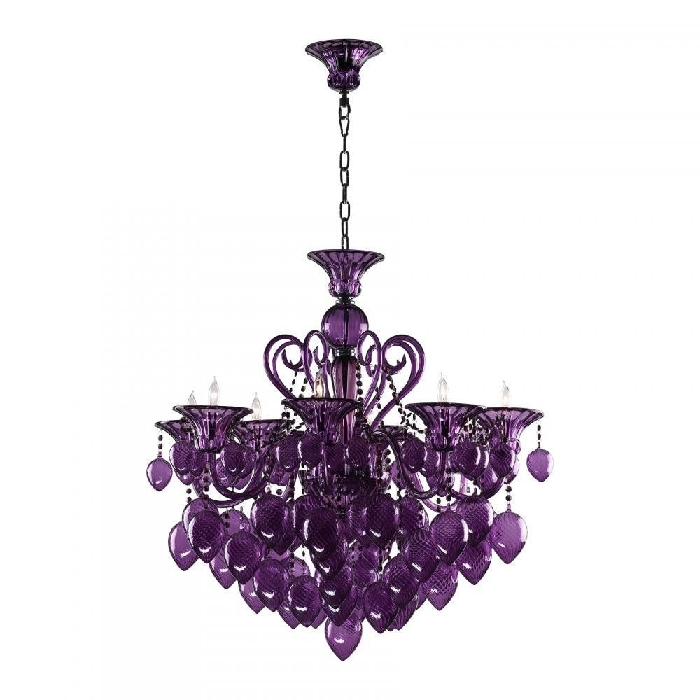 Stunning purple chandelier