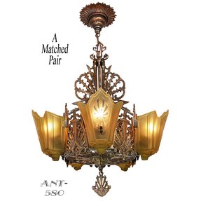 Art Deco Slip Shade Chandelier Ideas On Foter Antique Re Bronzed Finish Art Deco Slip Shade Chandelier B Jpg