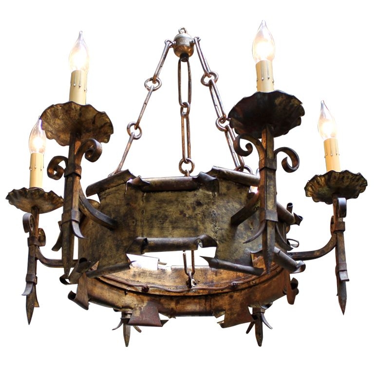 Antique candle chandelier