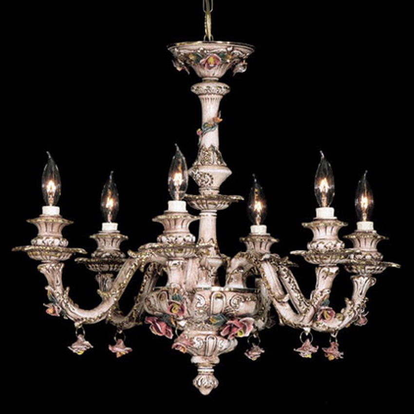Capodimonte chandelier 15