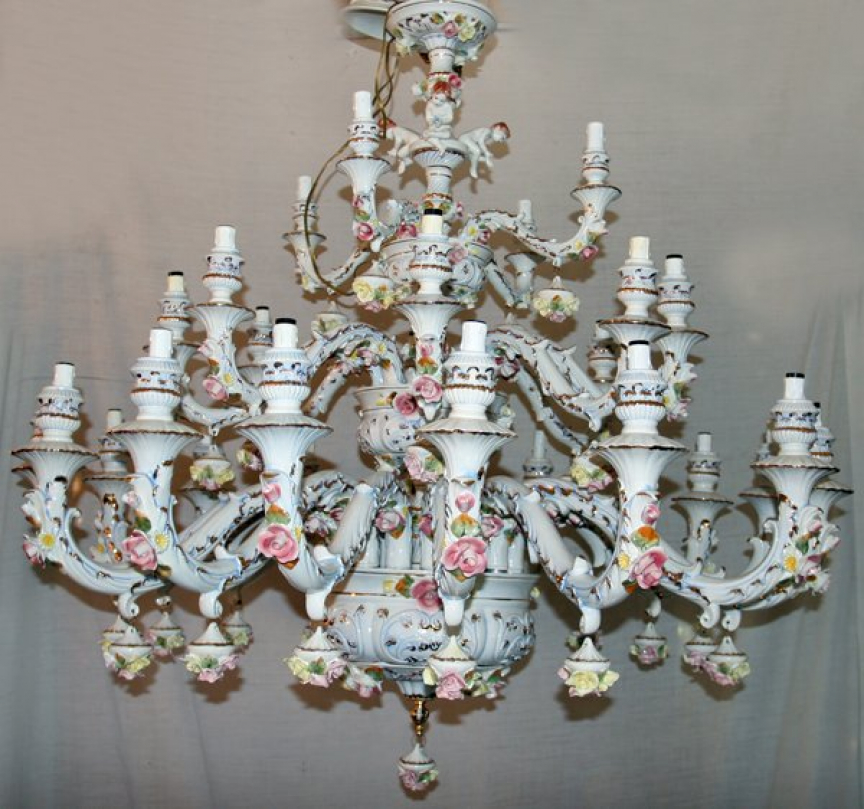Capodimonte chandelier 34