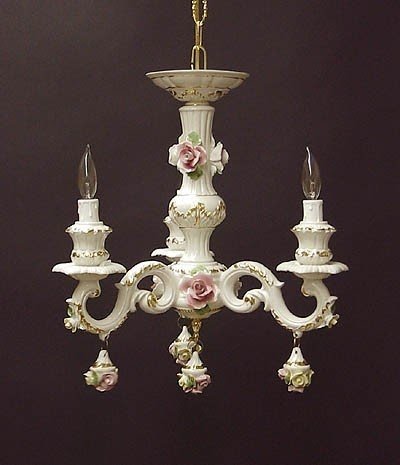 Capodimonte porcelain chandelier