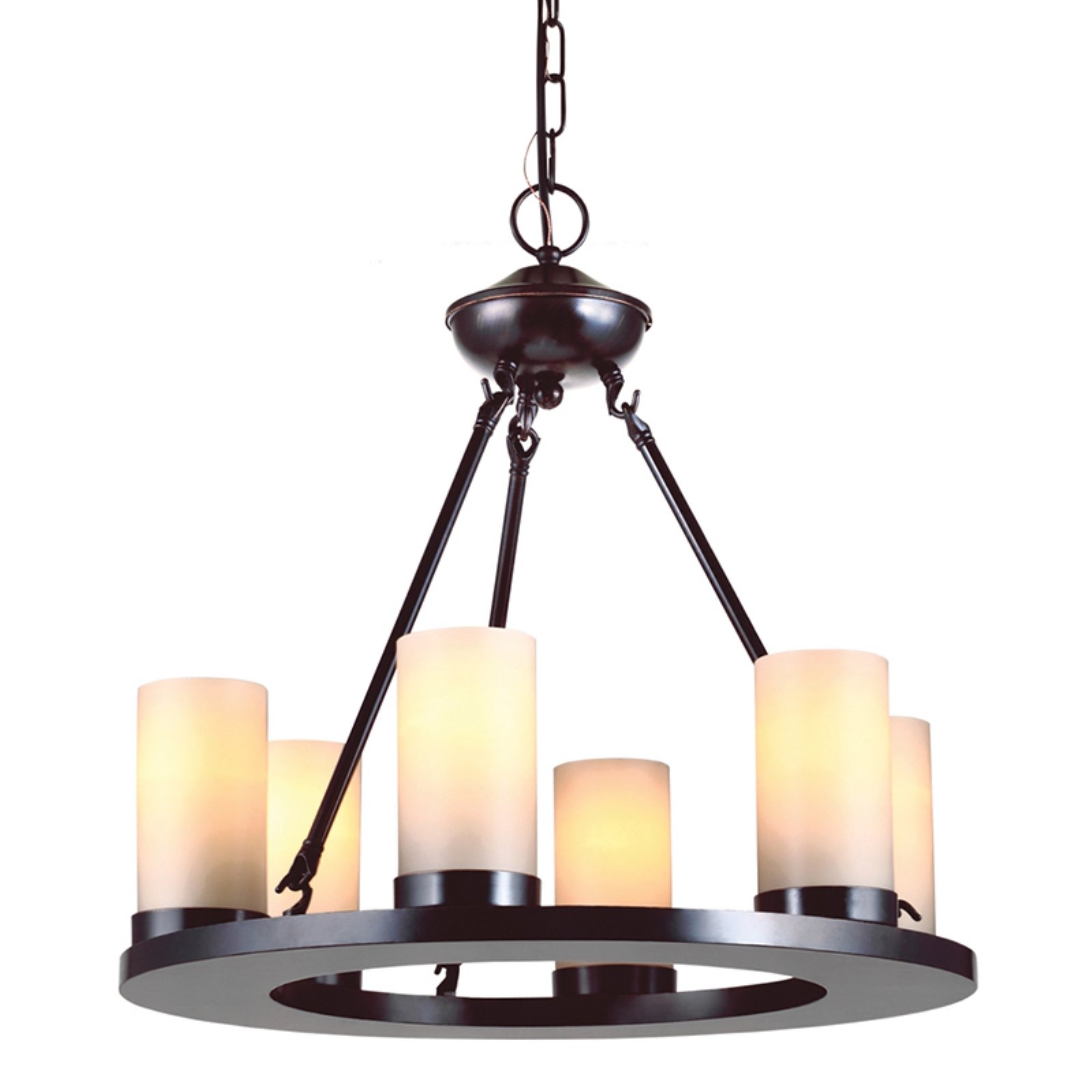 Faux candle chandelier 14