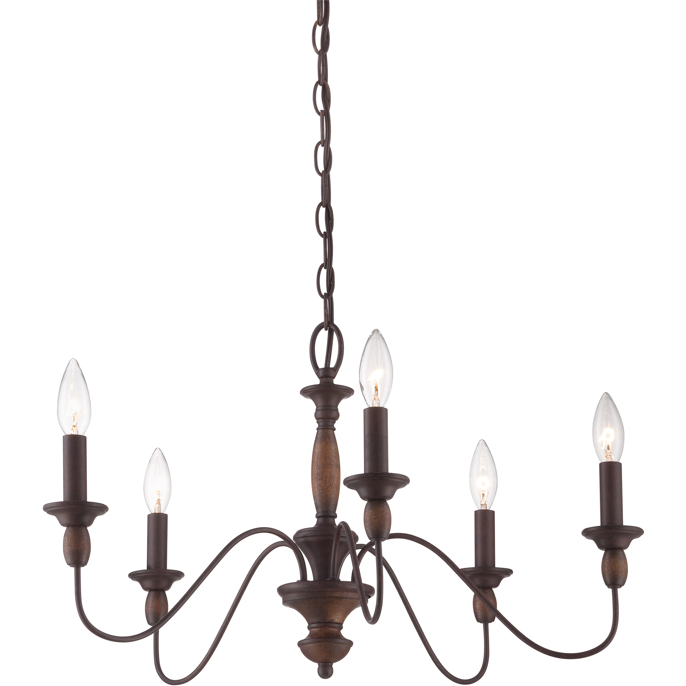 Faux candle chandelier 44