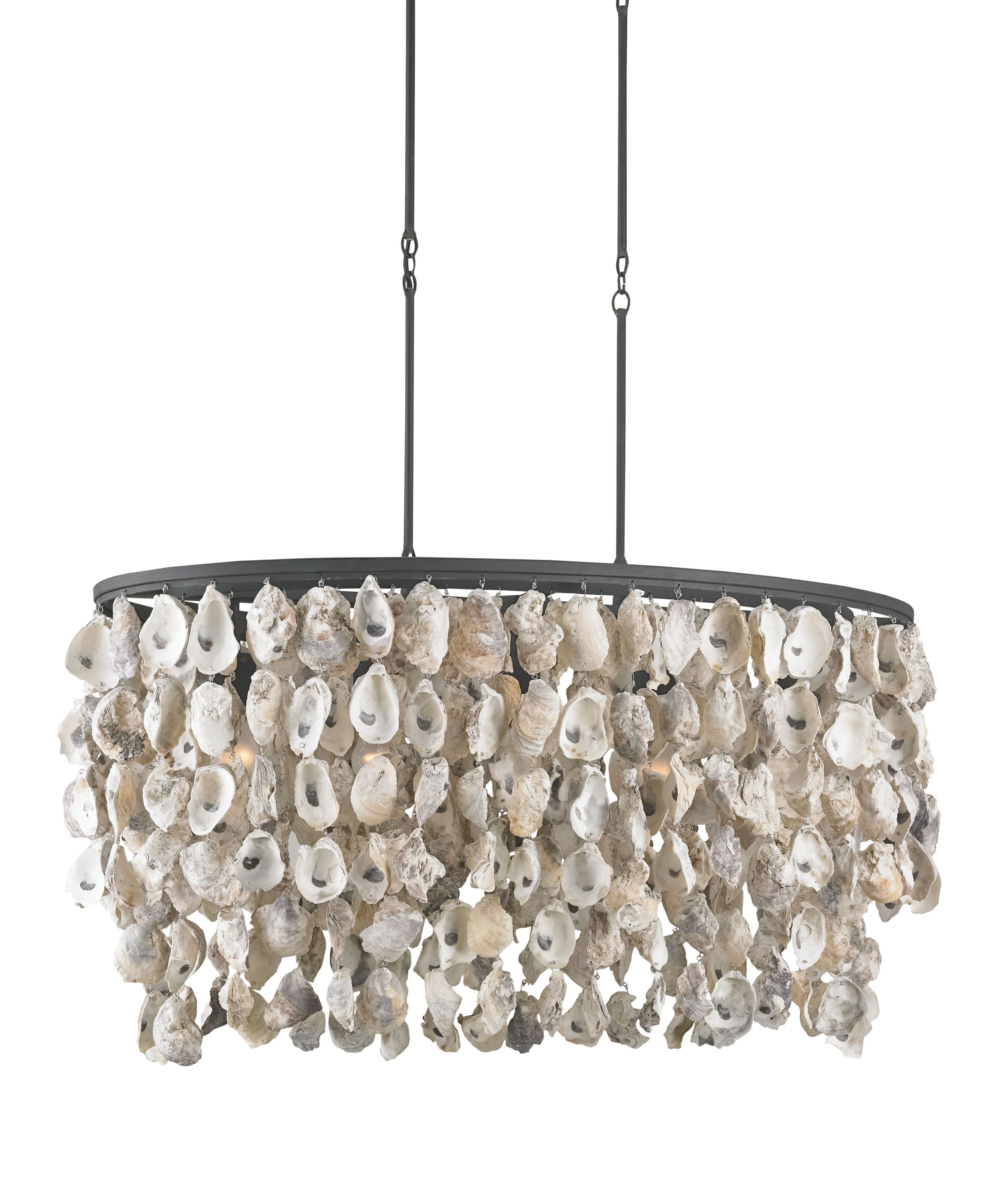 Oyster shell chandelier 31