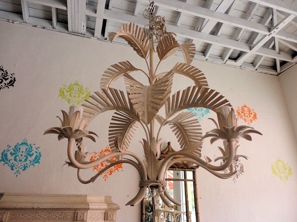 Palm tree chandelier